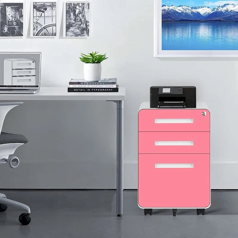 Rollcontainer/Standcontainer mit 3 Schubladen für das Home Office