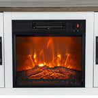 58 Farmhouse elektrische Kamin-TV-Ständer Konsolentisch für Fernseher bis zu 65 Zoll
