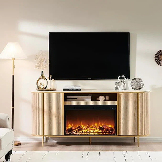 70 Modern Luxus Kamin TV-Ständer, Entertainment Center, TV-Konsole