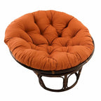 42 Zoll Papasan-Sessel aus Rattan mit Twill-Kissen