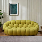 2-Sitzer Blasen-Sofa, geschwungen, Wabenform mit 3D-Textilgewebe für Wohnzimmer, Salon, Apartment