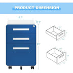 Rollcontainer/Standcontainer mit 3 Schubladen für das Home Office