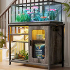 20-29 Gallonen Aquarienunterschrank mit Steckdosen & LED-Beleuchtung