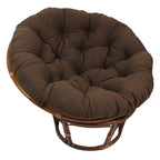 42 Zoll Papasan-Sessel aus Rattan mit Twill-Kissen