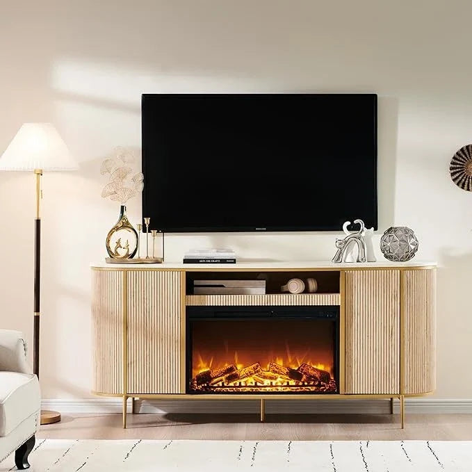 70 Modern Luxus Kamin TV-Ständer, Entertainment Center, TV-Konsole