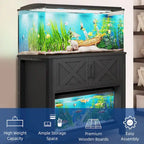 Aquarium-Unterschrank 40–50 Gallonen, Unterschrank für Fischtank mit Steckdosen