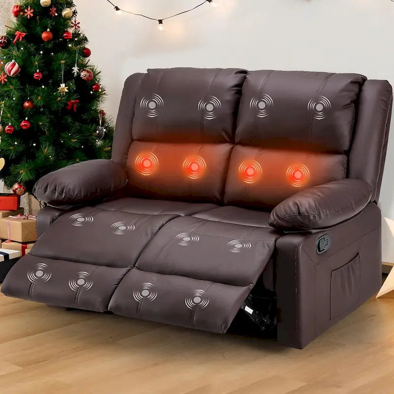 2-Sitzer-Liegesofa mit Wärme- und Massagefunktion