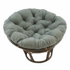 42 Zoll Papasan-Sessel aus Rattan mit Twill-Kissen