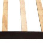 Plattformbett aus Holz mit offenem Lattenrost-Kopf- und Fußteil
