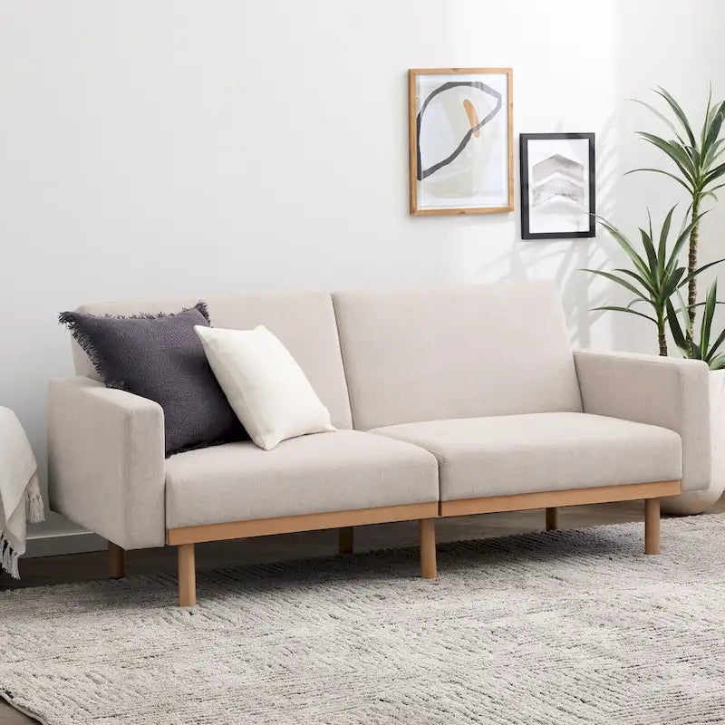 Brookside Harlow Futon mit Holzgestell