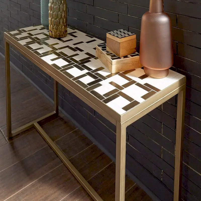Geometric II Console Table by 