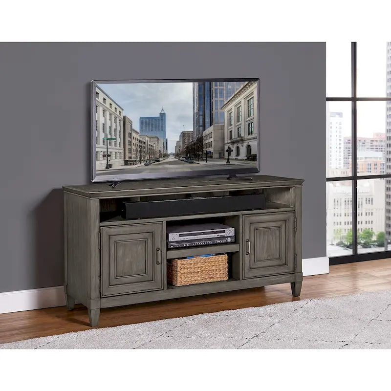 Newport Wood TV-Konsole in Stone