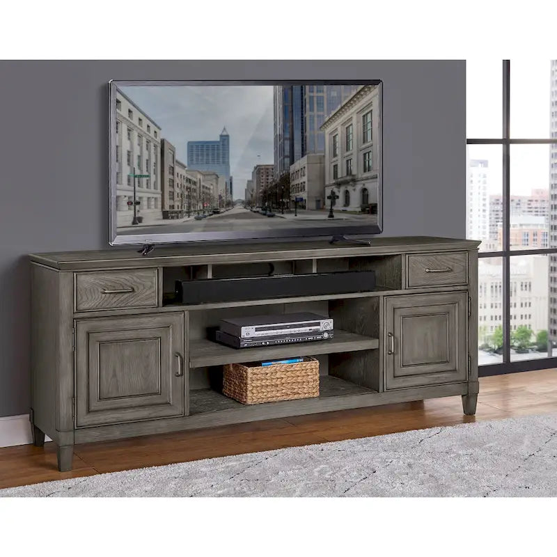 Newport Wood TV-Konsole in Stone