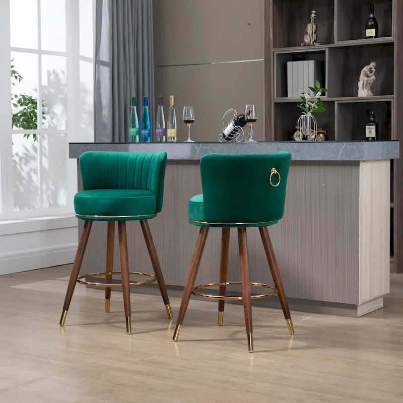 Barhocker mit Tresenhöhe, 2er-Set