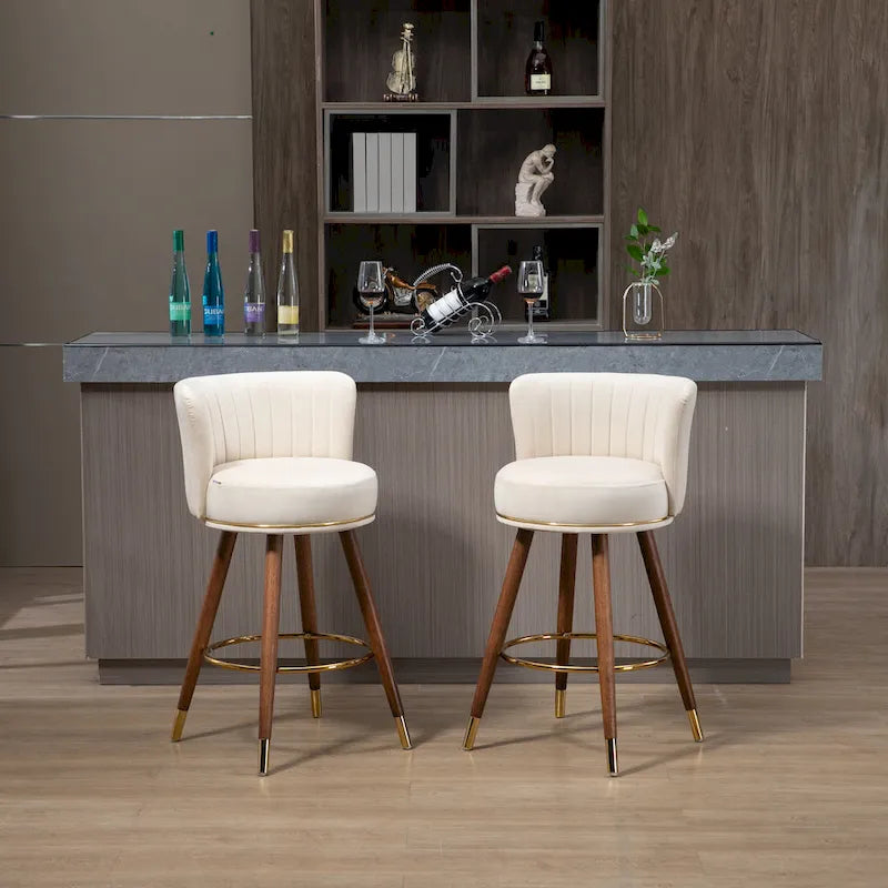 Barhocker mit Tresenhöhe, 2er-Set