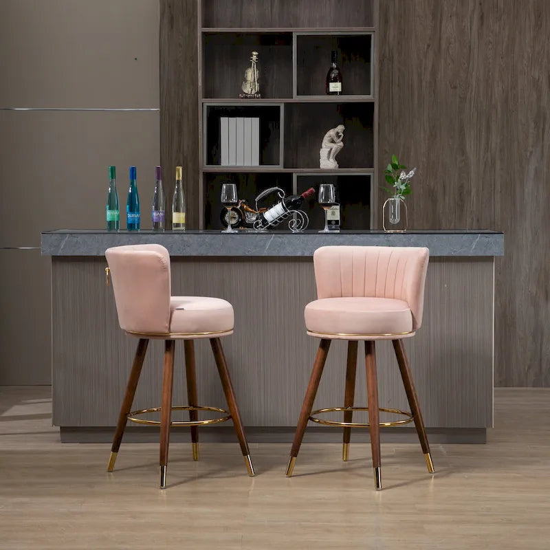 Barhocker mit Tresenhöhe, 2er-Set