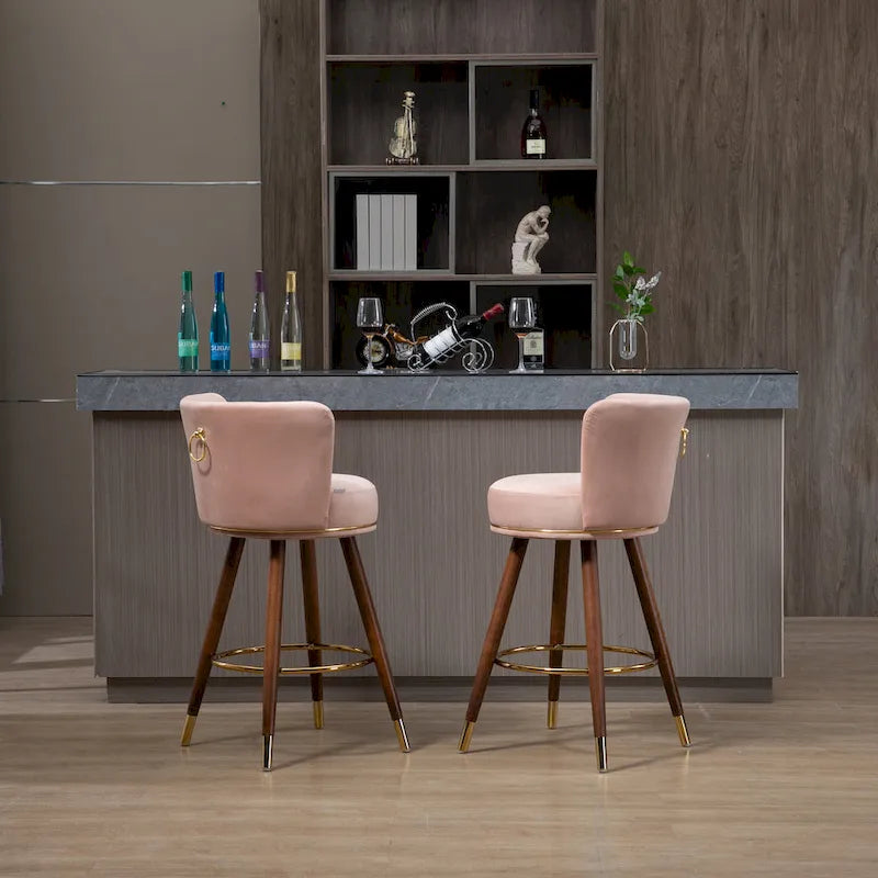 Barhocker mit Tresenhöhe, 2er-Set