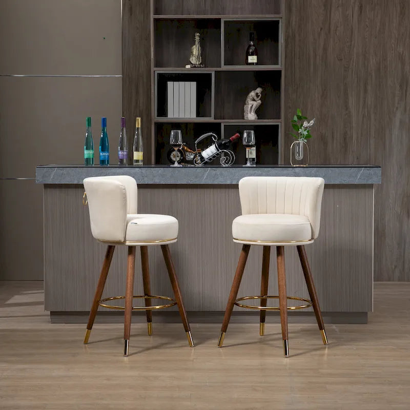 Barhocker mit Tresenhöhe, 2er-Set
