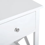 Holz-Beistelltisch mit X-Streben - 15,5 L x 12 B x 22 H
