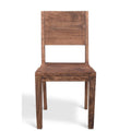 Timbergirl Handmade Simple Acacia Wood Dining Chairs, Set of 2 - 36  H x 18  W x 18  L