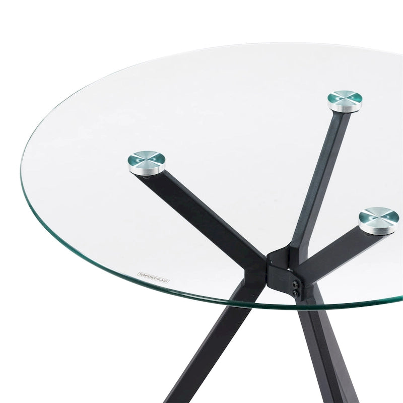Eliana Bistrotisch mit Glasplatte