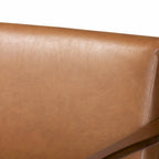 Bianca Sofa im Mid-Century Modern Stil aus Holz und Kunstleder