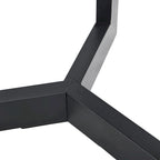 Beistelltisch aus Massivholz, rund, 2 Ebenen, Nachttisch – 19'3 x 24