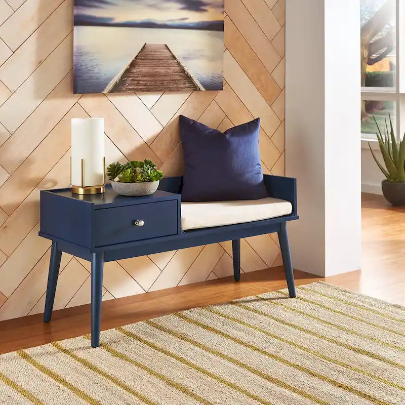 Niklas gepolsterte Sitzbank mit 1 Schublade iNSPIRE Q Modern