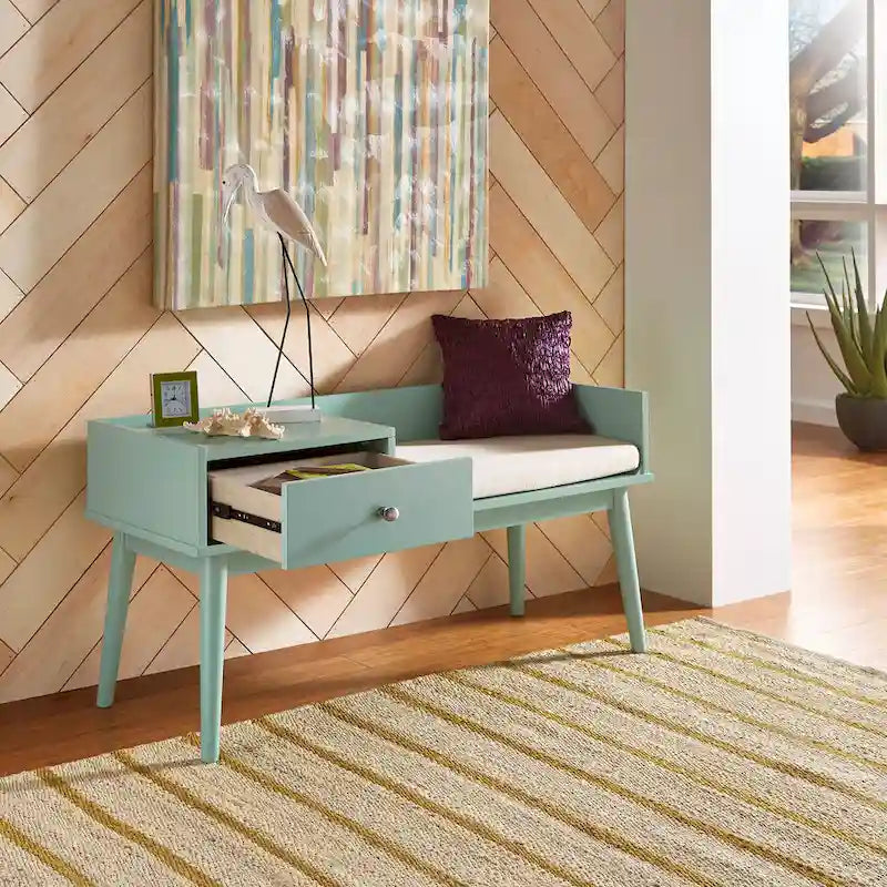 Niklas gepolsterte Sitzbank mit 1 Schublade iNSPIRE Q Modern
