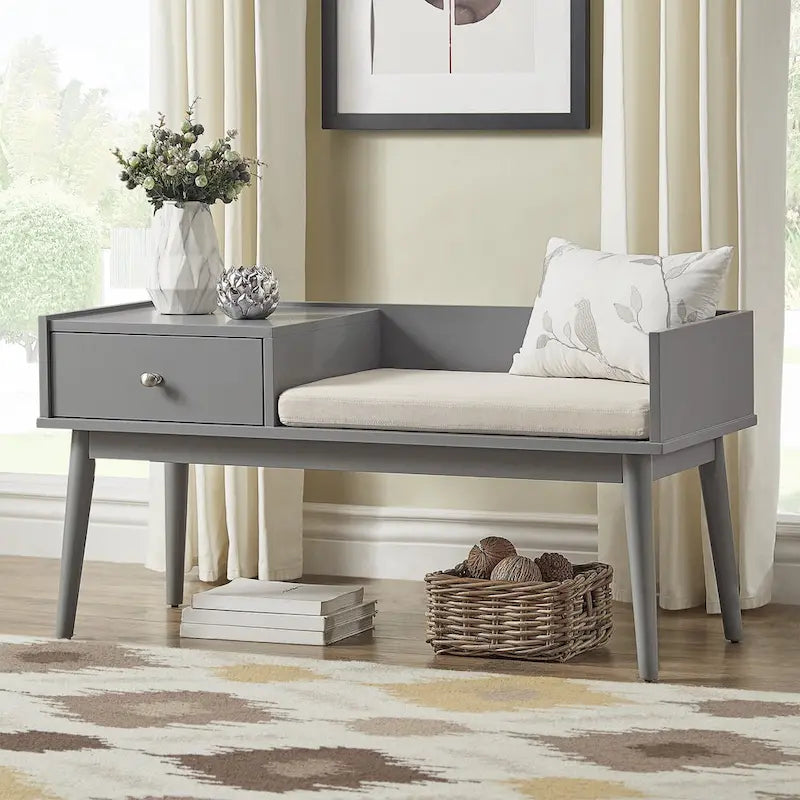 Niklas gepolsterte Sitzbank mit 1 Schublade iNSPIRE Q Modern