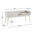 Niklas gepolsterte Sitzbank mit 1 Schublade iNSPIRE Q Modern