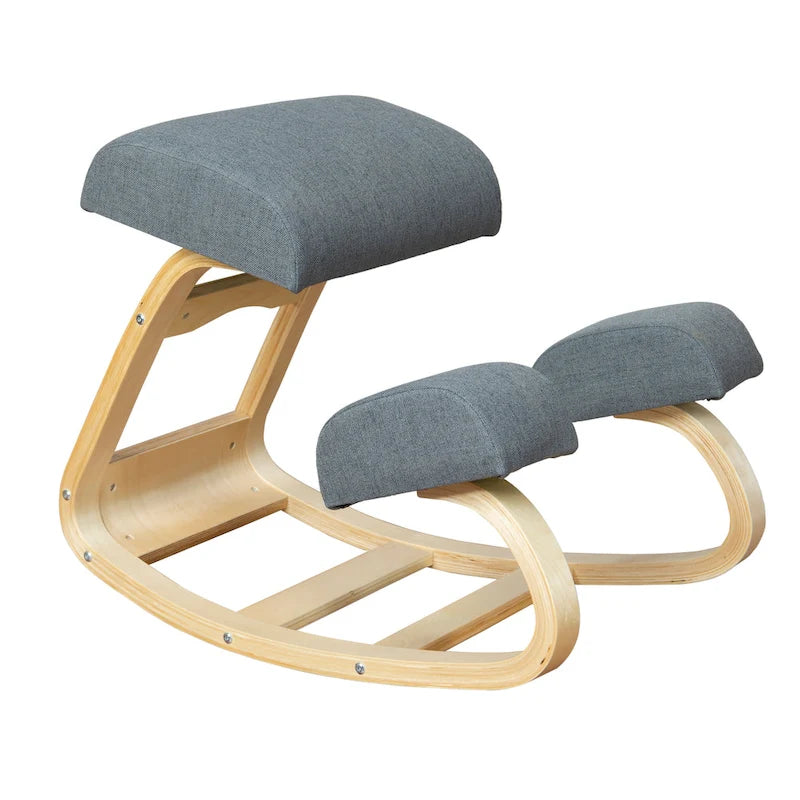 Ergonomischer Kniestuhl, bequemer, gepolsterter Bürostuhl zur Haltungsunterstützung, angewinkelter Schaukelhocker