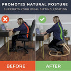 Ergonomischer Kniestuhl, bequemer, gepolsterter Bürostuhl zur Haltungsunterstützung, angewinkelter Schaukelhocker