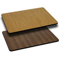 30 x 60 Rechteckige Tischplatte mit beidseitig verwendbarer Laminatplatte