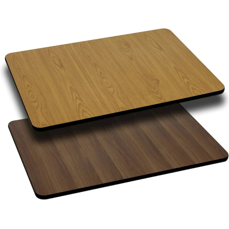 30 x 60 Rechteckige Tischplatte mit beidseitig verwendbarer Laminatplatte