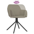 vidaXL Esszimmerstühle drehbar 2 Stk. Akzentstuhl für Küche Wohnzimmer Samt - 21.3   x 23   x 31.3
