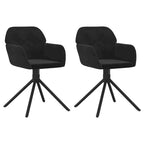 vidaXL Esszimmerstühle drehbar 2 Stk. Akzentstuhl für Küche Wohnzimmer Samt - 21.3   x 23   x 31.3