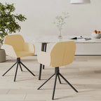 vidaXL Esszimmerstühle drehbar 2 Stk. Akzentstuhl für Küche Wohnzimmer Samt - 21.3   x 23   x 31.3
