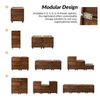 Greg Transitional 2 - Drawer Nightstand with Multiple Configurations Set of 3 by 