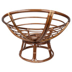 42 Zoll Papasan-Sessel aus Rattan mit Twill-Kissen