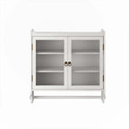 Glass-Wandschrank mit drei Ablagefächern