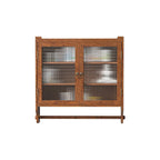 Glass-Wandschrank mit drei Ablagefächern