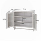 Glass-Wandschrank mit drei Ablagefächern