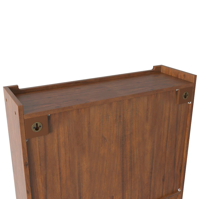 Glass-Wandschrank mit drei Ablagefächern