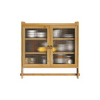 Glass-Wandschrank mit drei Ablagefächern