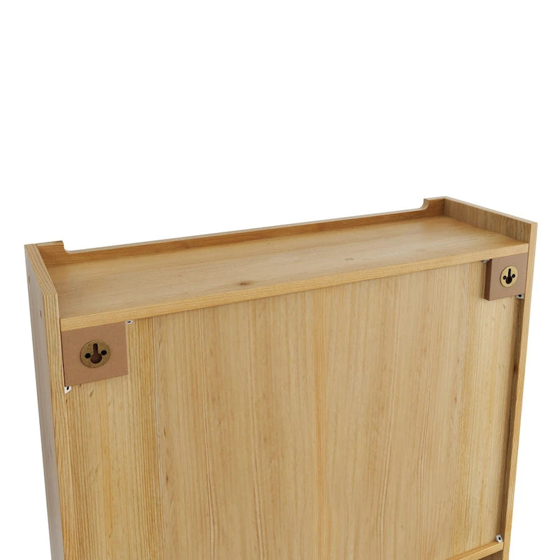 Glass-Wandschrank mit drei Ablagefächern