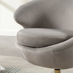 360-Grad drehbare, kuschelige Barrel-Akzentstühle, runde Sessel
