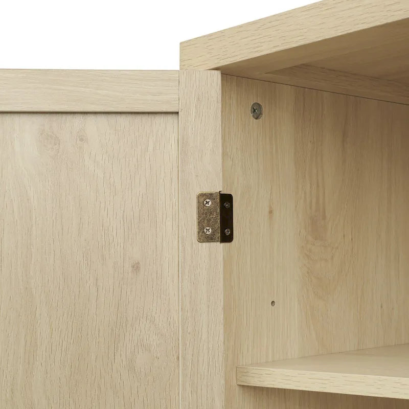 4-türiger Schrank mit 1 Schublade, mit 4 verstellbaren Einlegeböden