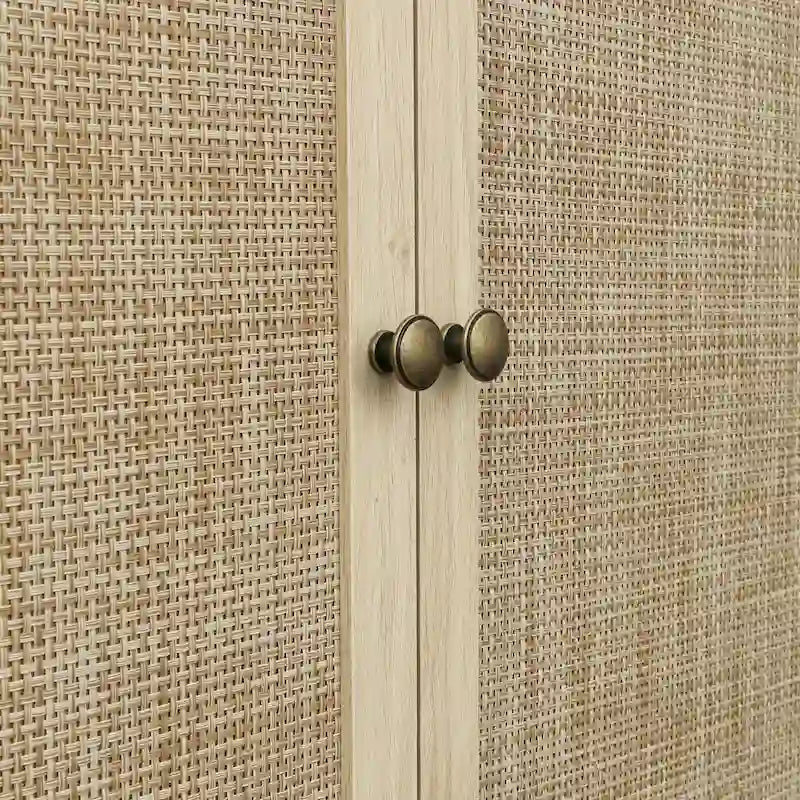 4-türiger Schrank mit 1 Schublade, mit 4 verstellbaren Einlegeböden
