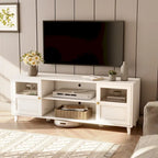 LED TV-Schrank Beleuchtete Medienkonsole, Entertainment-Möbel mit Stauraum – 151,6 cm breit